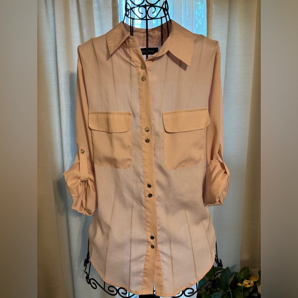 Gently used long sleeve Ivanka Trump blouse, size medium